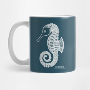 Seahorse with Common and Latin Names - sea lovers design Mug